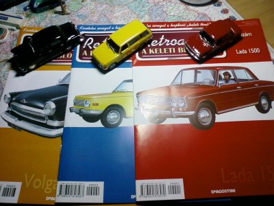 Lada, Wartburg, Volga újságokkal