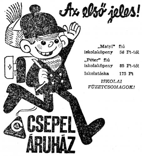 Reklám napilapban - fél évszázada