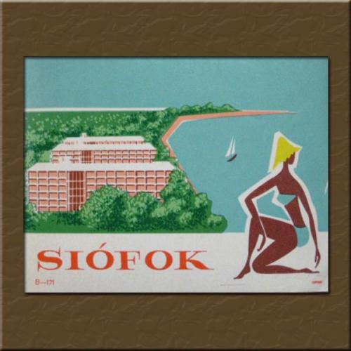 Siófok bőröndcímke