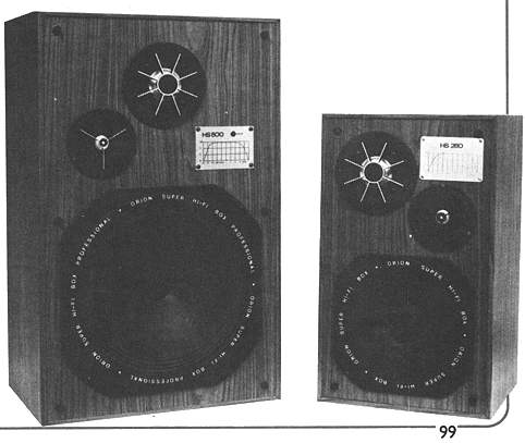 ORION HS 280, HS 500 Hangdobozok