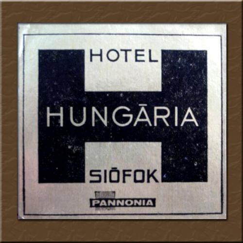 Siófok Hungária Hotel bőröndcímke