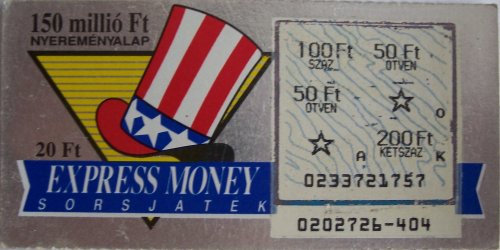 Express money sorsjegy