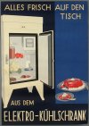 Német hűtőszekrény plakát
