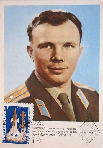 Gagarin emléklap