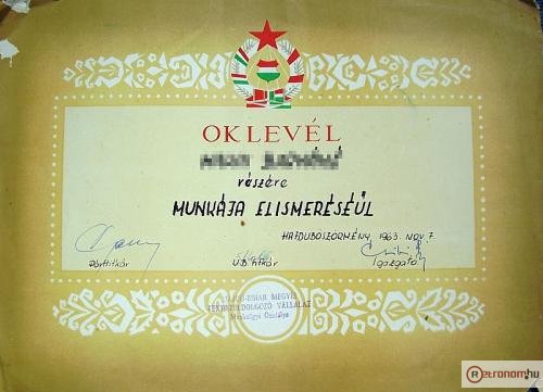 Oklevél