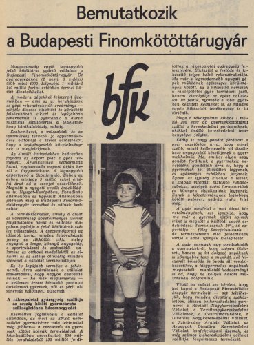 Budapesti Finomkötöttárugyár Budapesti Finomkötöttárugyár