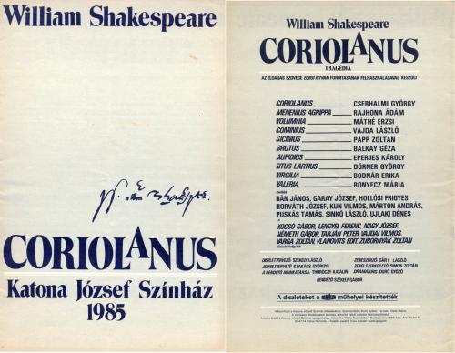 Katona József Színház - Coriolanus