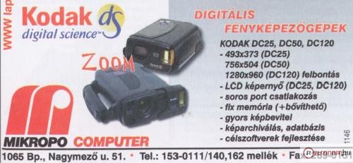 Kodak digitális fényképezőgépek