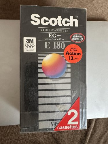 Scotch 180E VHS kazetták