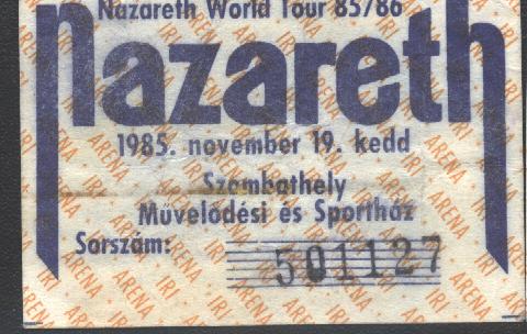 Nazareth koncertjegy Nazareth koncertjegy