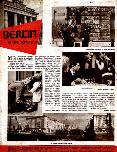 Berlin az NDK fővárosa Berlin az NDK fővárosa