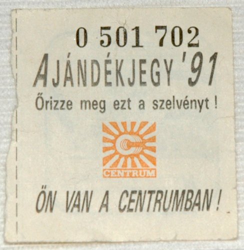 Centrum Ajándék utalvány Centrum Ajándék utalvány