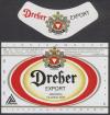 Dreher Export sörcímke 1989