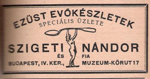 Újsághirdetés Ezüst evőkészletek Újsághirdetés Ezüst evőkészletek