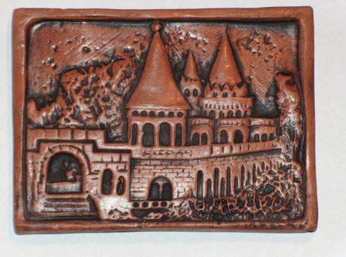 Halászbástya kerámia falidísz