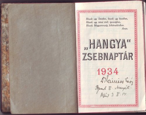 Hangya zsebnaptár Hangya zsebnaptár