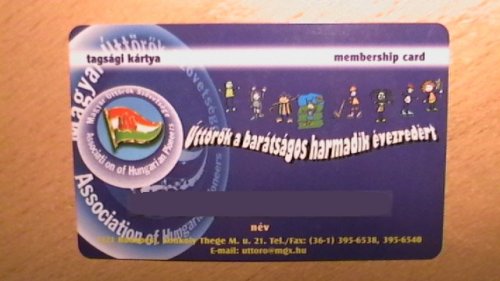 Úttörő tagsági kártya