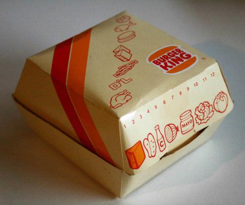 Burger King burger doboz