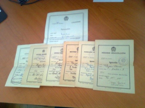 Igazolás Békekölcsön jegyzésre