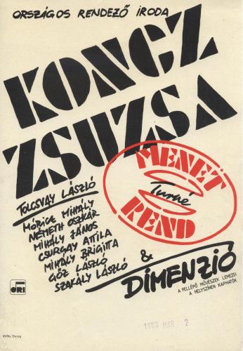 Koncz Zsuzsa miniplakát Koncz Zsuzsa miniplakát