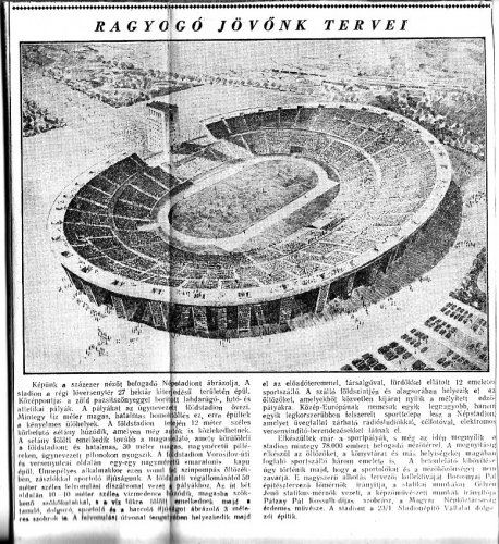 Népstadion makettja Népstadion makettja