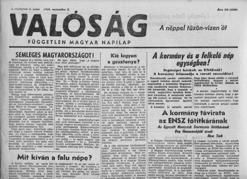 Valóság újság Valóság újság