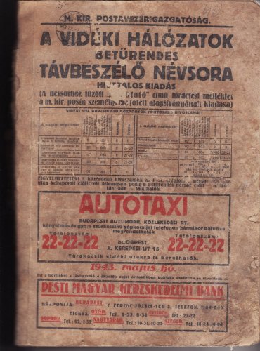 Vidéki telefonkönyv Vidéki telefonkönyv