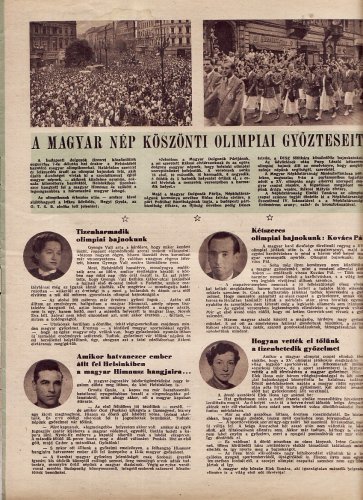 A magyar nép köszönti olimpiai győzteseit A magyar nép köszönti olimpiai győzteseit