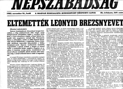 Leonyid Brezsnyev temetése Leonyid Brezsnyev temetése