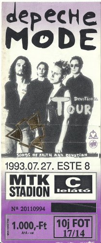 Depeche Mode koncertjegy Depeche Mode koncertjegy