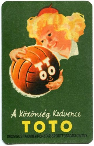 Toto kártyanaptár 1955