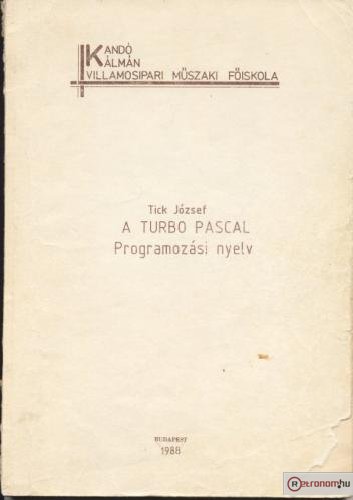 Turbo Pascal könyv