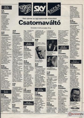 Televízió műsor - műholdas Televízió műsor - műholdas