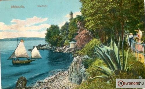 Abbazia képeslap 