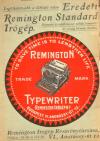 Remingtom írógép reklámja