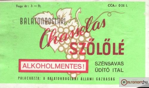 Chasselas szőlőlé üdítő Chasselas szőlőlé üdítő