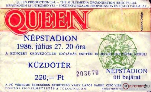 Queen jegy Queen jegy