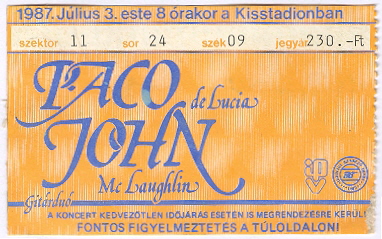 Paco de Lucia - John Mc Laughlin gitárduó kon Paco de Lucia - John Mc Laughlin gitárduó kon