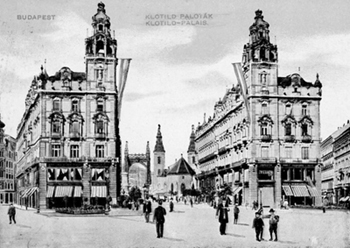Kigyó tér Klotild paloták Kigyó tér Klotild paloták