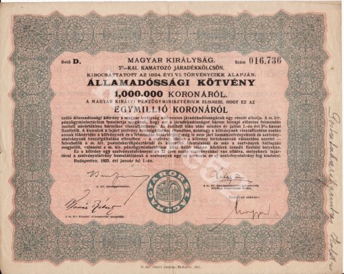 Államadóssági kötvény Államadóssági kötvény
