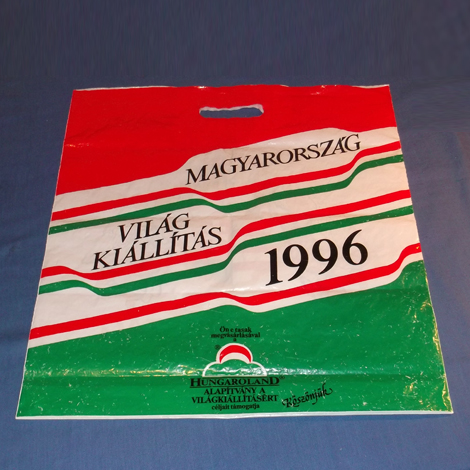 Világkiállítás 1996 - reklámzacskó Világkiállítás 1996 - reklámzacskó