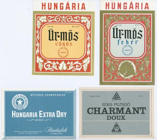 Budafoki pezsgős cimkék