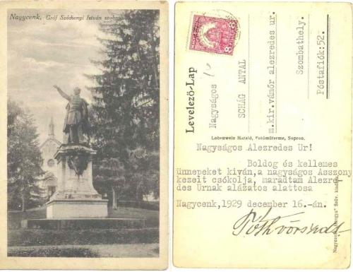 Nagycenk Széchenyi szobor Nagycenk Széchenyi szobor