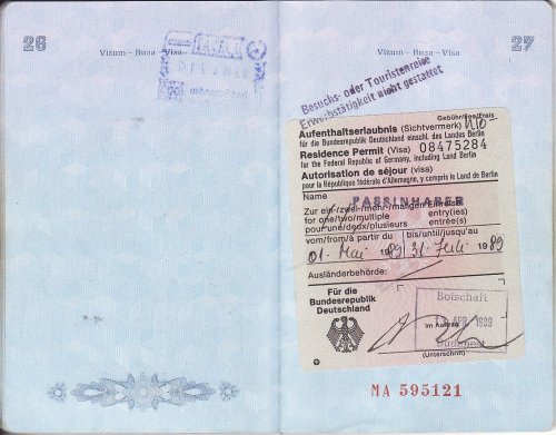 NSZK vizum