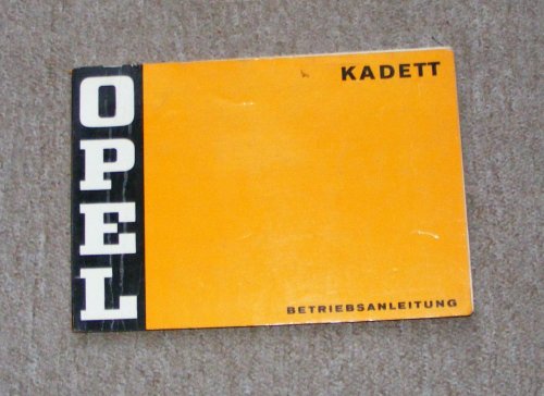 Opel Kadett kezelési utasítás