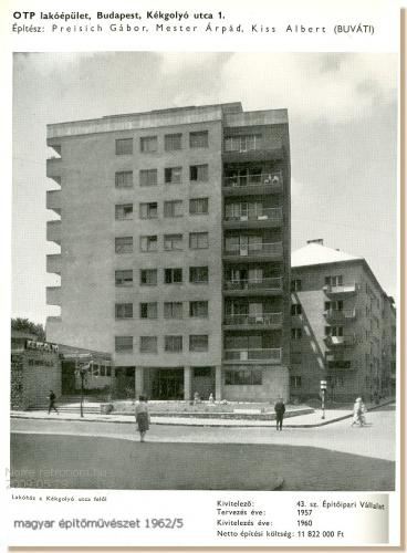 OTP lakóépület Budapest Kékgolyó utca OTP lakóépület Budapest Kékgolyó utca