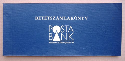 Postabank betétkönyv 