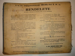 rendelet 1941