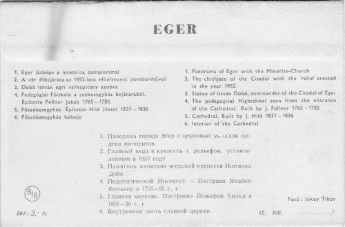 Egri leporelló Egri leporelló