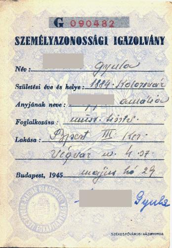 személyazonossági igazolvány